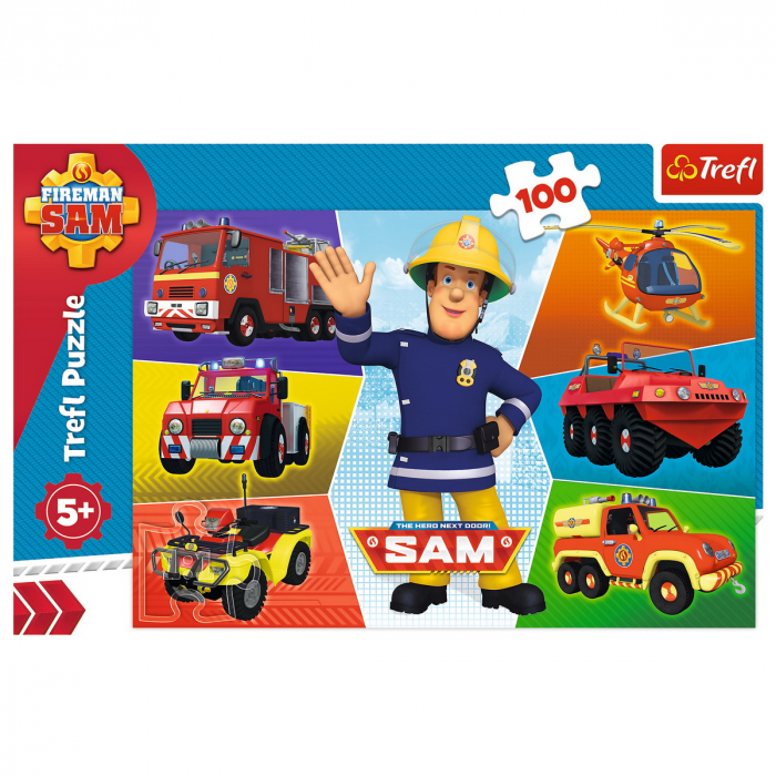 PUZZLE TREFL 100 MASINILE POMPIERULUI SAM [3]