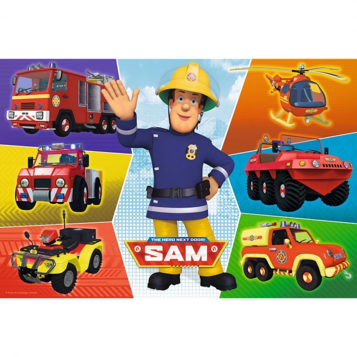 PUZZLE TREFL 100 MASINILE POMPIERULUI SAM [2]