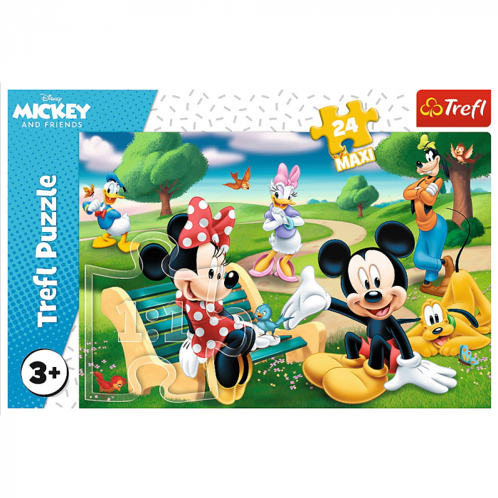 PUZZLE TREFL 24 MAXI MICKEY MOUSE INTRE PRIETENI [3]