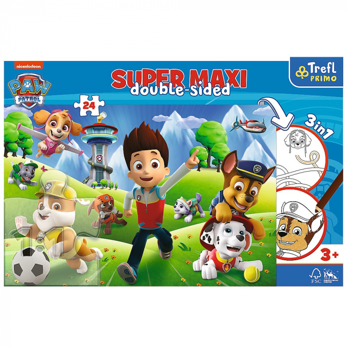 PUZZLE TREFL PRIMO  24 SUPER MAXI PATRULA CATELUSILOR AVENTURA CATELUSILOR [4]