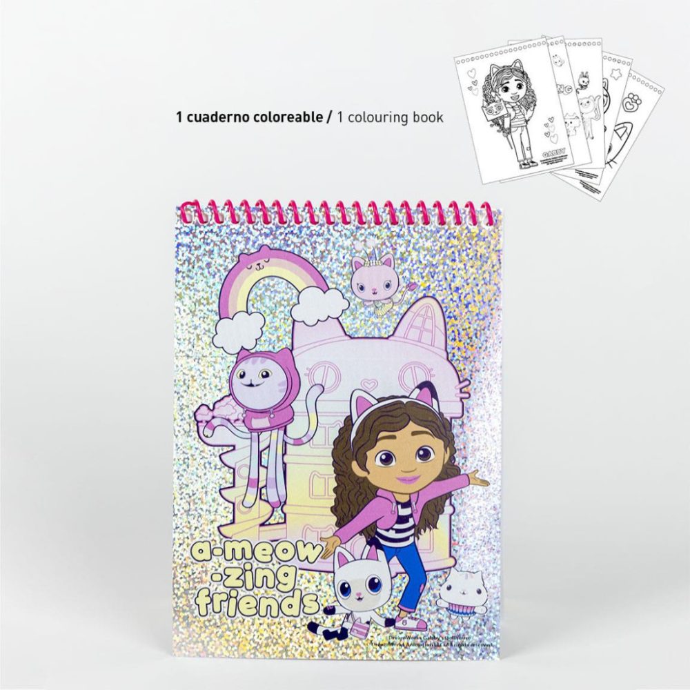 Set de colorat pentru copii, Gabby's Dollhouse, 26 piese [3]