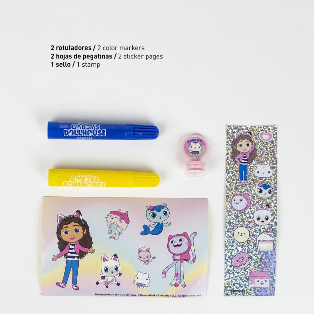 Set de colorat pentru copii, Gabby's Dollhouse, 26 piese [4]