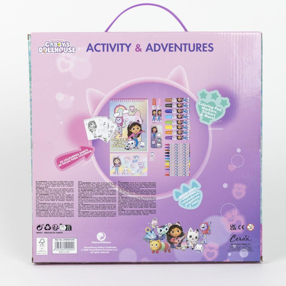 Set de colorat pentru copii, Gabby's Dollhouse, 26 piese [7]