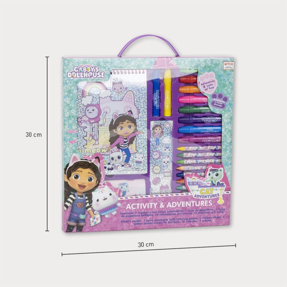 Set de colorat pentru copii, Gabby's Dollhouse, 26 piese [8]