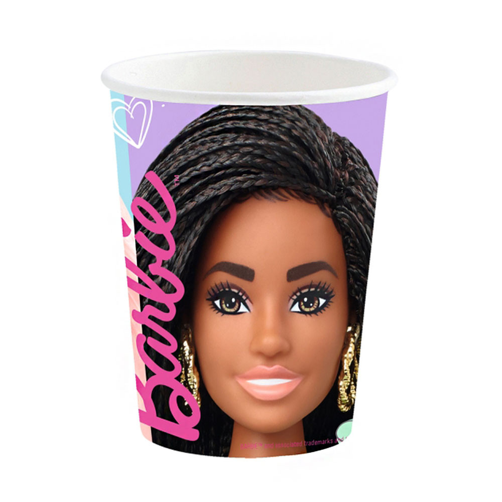 Set 32 piese- farfurii pahare si servetele Barbie [4]