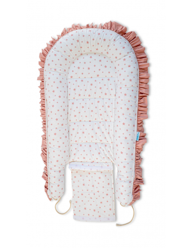 Set 5 piese Baby Nest Premium din Bumbac, model fundita maro [5]
