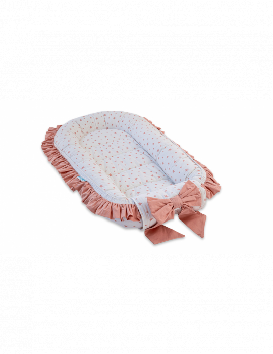 Set 5 piese Baby Nest Premium din Bumbac, model fundita maro [4]