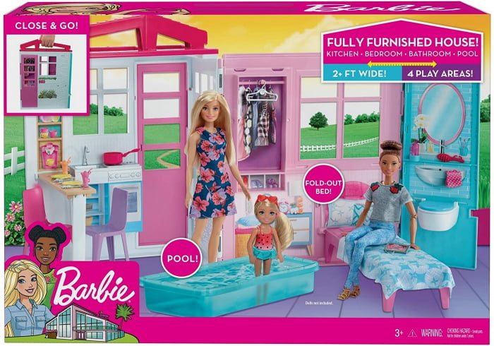 Set casuta de papusi, Barbie, cu piscina [1]
