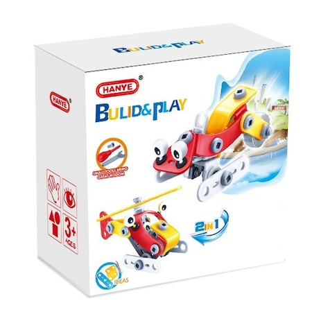 Set de constructie 2 in 1 Elicopter / Snowmobil, 57 piese [3]