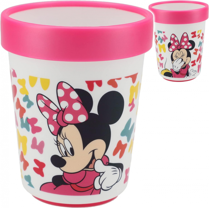 Set de masa Disney  Minnie Mouse, antiderapant, din plastic pentru cuptorul cu microunde [4]