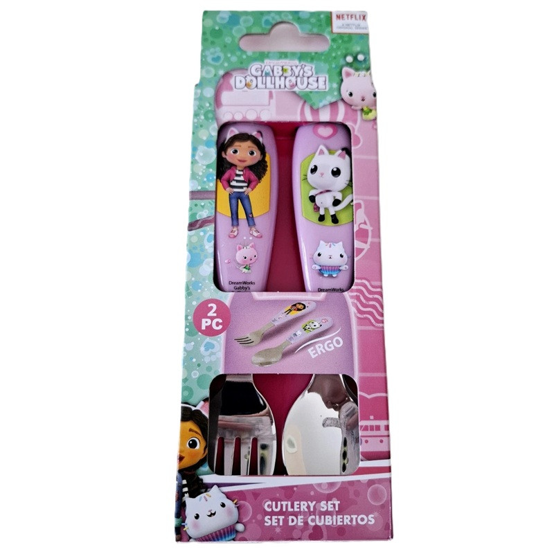 Set de tacâmuri din inox pentru copii Gabby's Dollhouse. [2]