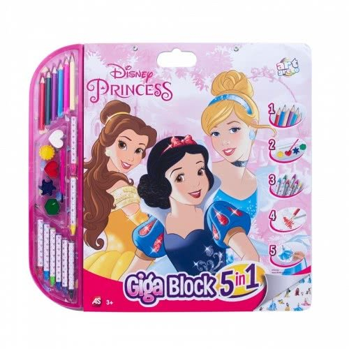 Set Pentru Desen 5 In 1 Gigablock Princess [1]