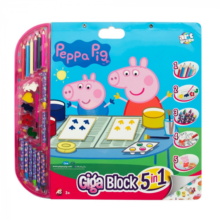 Set Pentru Desen 5in1 Gigablock Peppa Pig [1]
