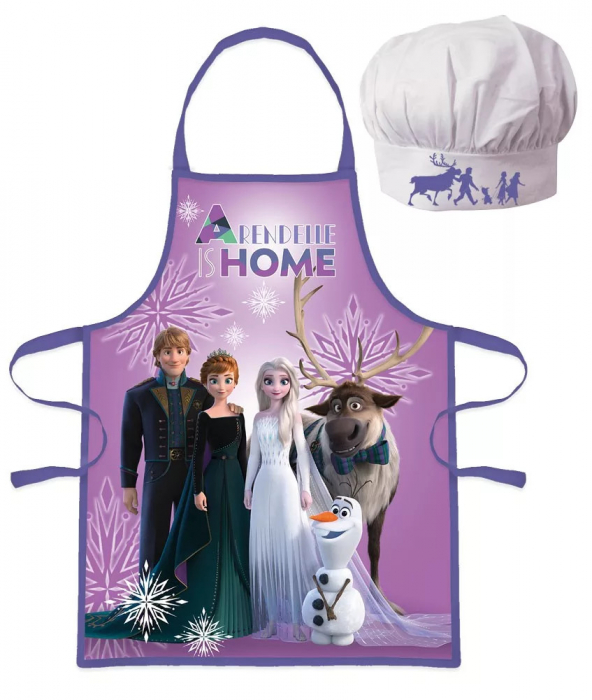 Set sort si boneta de bucatarie pentru copii Frozen [3]