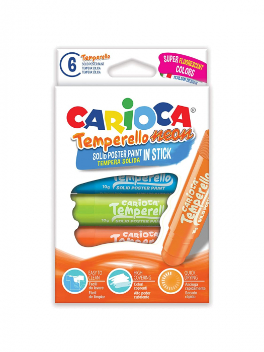 Set Tempera Stick Fluorescente - Carioca [1]