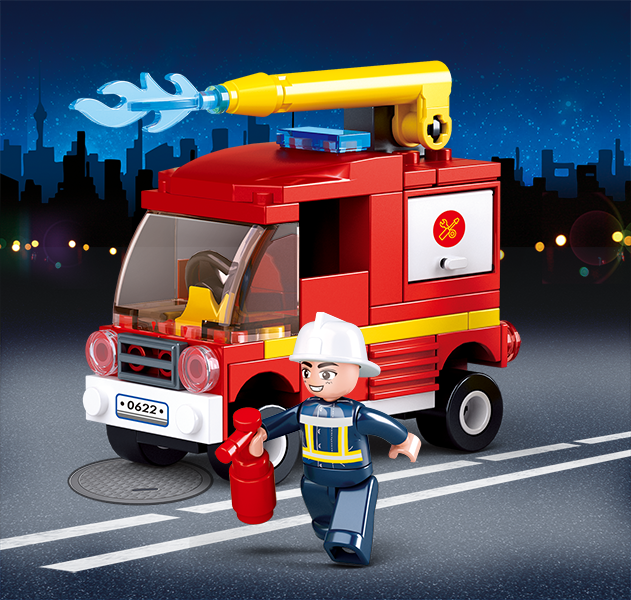 Set De Constructie Sluban - Mini Camion De Interventie [2]
