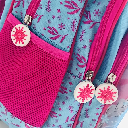 Troler mare pentru clasele primare 3 compartimente Frozen, 2 buzunare laterale [2]