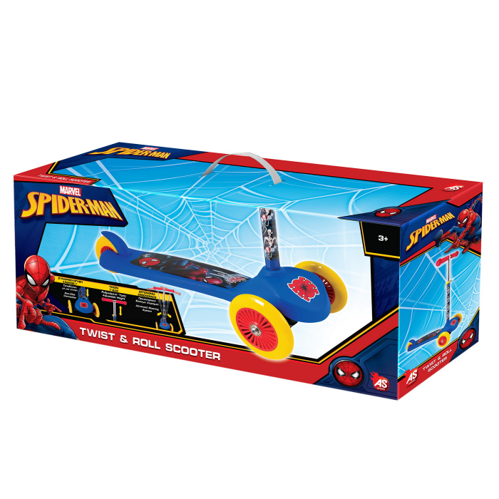 Trotineta AS Twist & Roll Spiderman, 3+ ani, pentru copii [6]