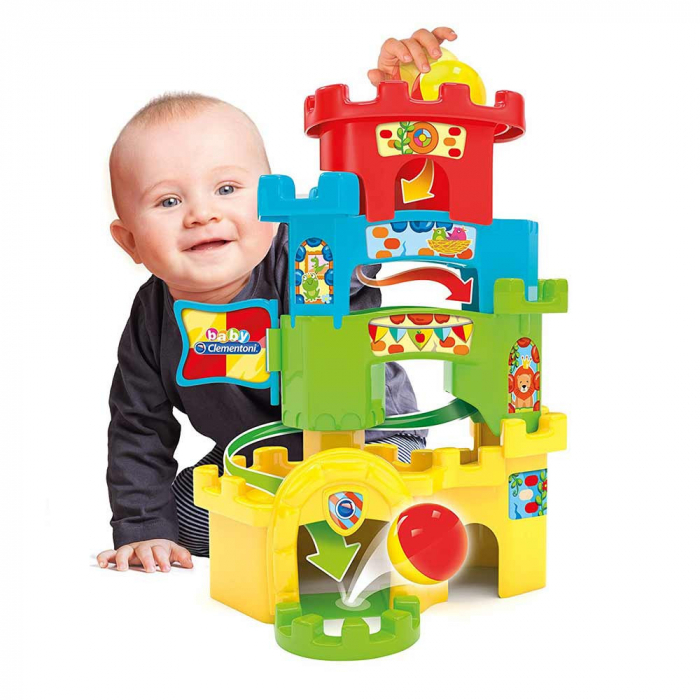 Pachet bebelusi 10-24 luni: Turn de stivuit cu bile si puzzle din lemn [3]