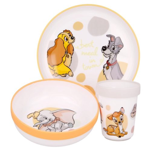Set de masa Disney Classic, antiderapant, din plastic pentru cuptorul cu microunde [0]