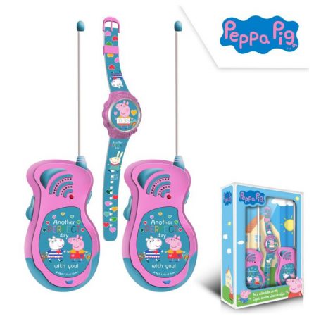 Ceasuri pentru fete si baieti - Peppa Pig Walkie Talkies + Ceas digital