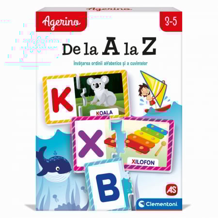 Idei cadouri - AGERINO Puzzle de la A la Z in limba romana