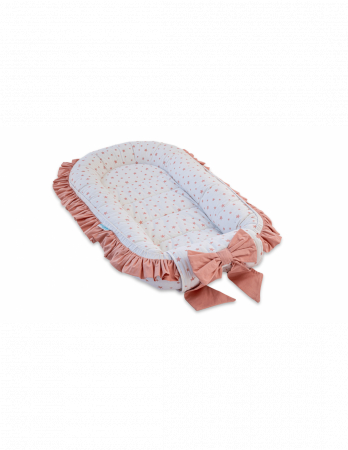 Baby Nest Premium din Bumbac, model fundita maro [1]