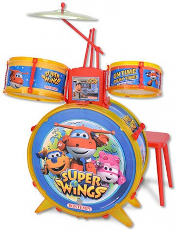 Jucarie muzicala Bontempi, set de tobe Super Wings, varsta 3 ani [1]