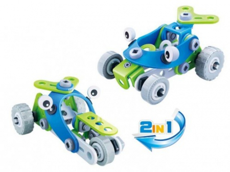 Set de constructie 2 in 1 Atv si tricicleta, 52 piese [1]