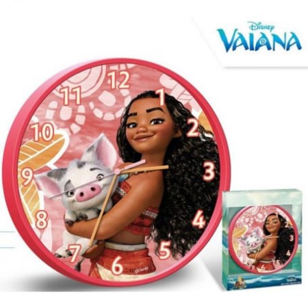 Ceasuri pentru fete si baieti - Ceas de perete Vaiana 25 cm