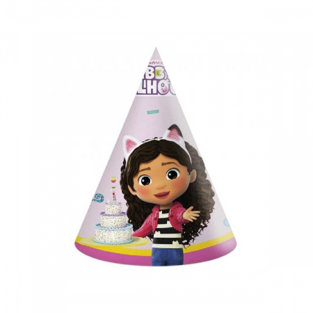 Jucarii - Coif de petrecere Gabby's Dollhouse, set de 6 bucati