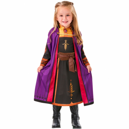 Costum Anna de calatorie  Disney Frozen II, marimea 7-8 Ani [6]