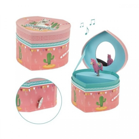 Cutiuta Muzicala De Bijuterii, Lama, In Forma De Inima [2]