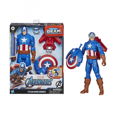 FIGURINA AVANGERS TITAN HERO BLAST GEAR: CAPTAIN AMERICA 30 CM [6]
