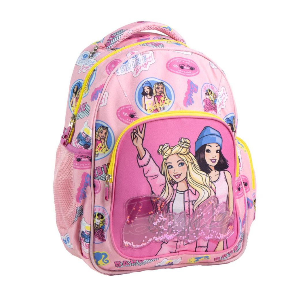 Ghiozdane si genti fete - Ghiozdan 16.5" inch Barbie pentru scoala