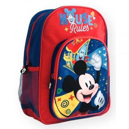 Ghiozdan Gradinita 12" 2 Compartimente, Mickey Mouse [0]