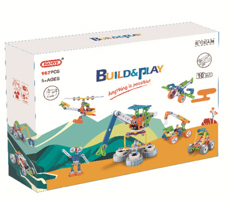 Set de constructie 10 in 1, 167 piese [1]