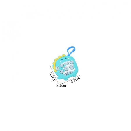 Jucarie interactiva Pop It Gopher cu lumini si muzica, tip breloc, model dinozaur, material silicon si ABS - Copie [1]