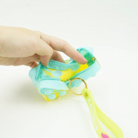 Jucarie Pop It Now & Flip It, Push Bubble Octogon Galben [2]