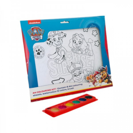 Kit De Colorat A4 Cu Acuarele Paw Patrol [1]