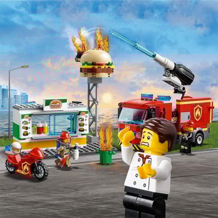 LEGO CITY STINGEREA INCENDIUL DE LA BURGER BAR 60214 [6]
