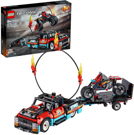 LEGO TECHNIC CAMION SI MOTOCICLETA PENTRU CASCADORII 42106 [7]