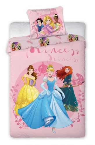 Lenjerie de pat pentru copii printesele Disney 140 x 200 cm, 100% bumbac [1]