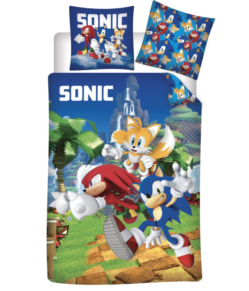 Varsta recomandata - Lenjerie pat 140 x 200 cm, 100% bumbac Sonic