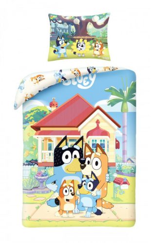Lenjerii de pat pentru copii - Lenjerie pat 140 x 200 cm, 100% bumbac Bluey
