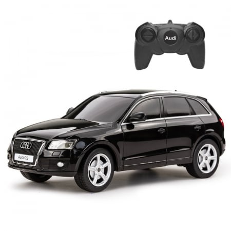 Masinute si trenulete - MASINA CU TELECOMANDA AUDI Q5 NEGRU CU SCARA 1 LA 24