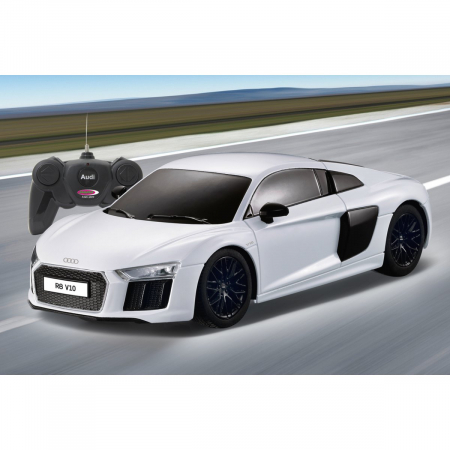 MASINA CU TELECOMANDA AUDI R8 ALB CU SCARA 1 LA 24 [8]