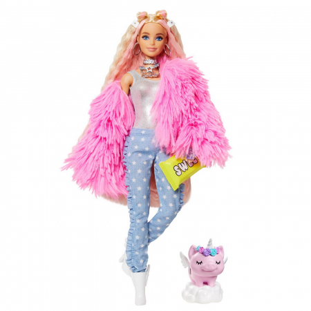 Papusa Barbie Extra Style - Fluffy Pinky [1]