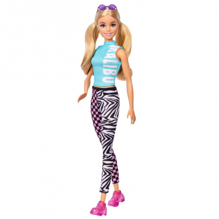 Papusa Barbie Fashionistas - Barbie blonda cu tinuta sport [8]