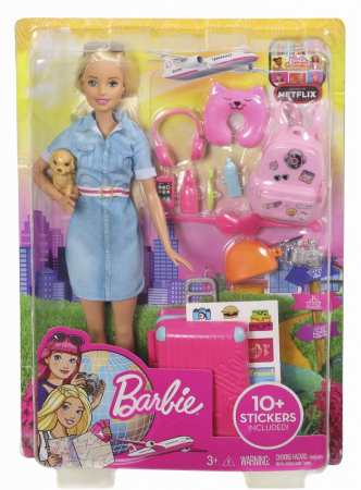 Papusa Barbie Travel cu accesorii de calatorie [0]